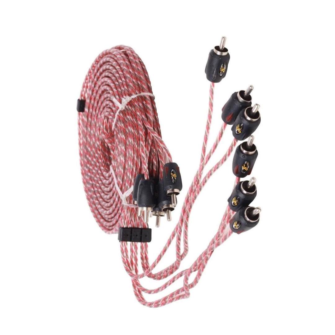 Stinger SI4617 17-Foot 4000 Series Professional 6 Channel RCA Interconnects