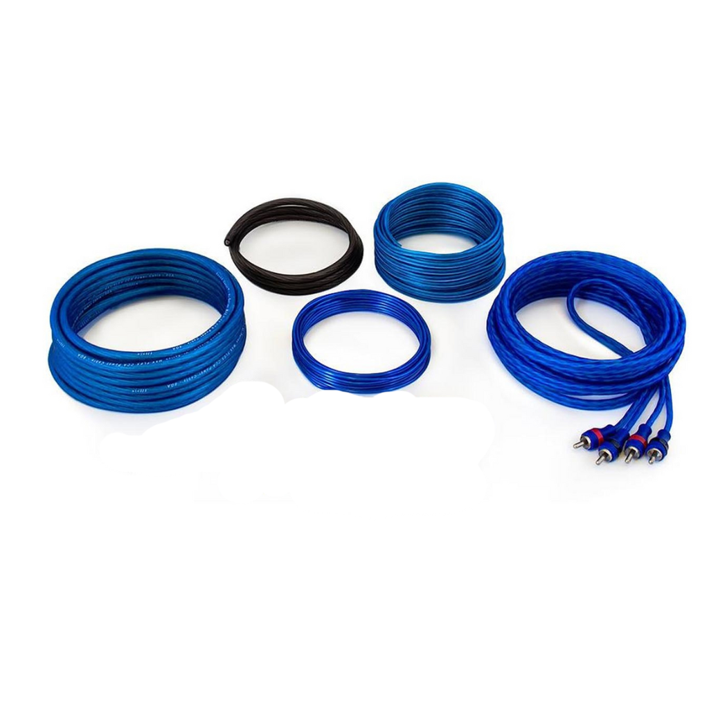 Stinger SSK8 8GA 600W Complete Amplifier Wiring Kit – 8 Gauge CCA Power & Ground with RCA Cables & Fuse Kit