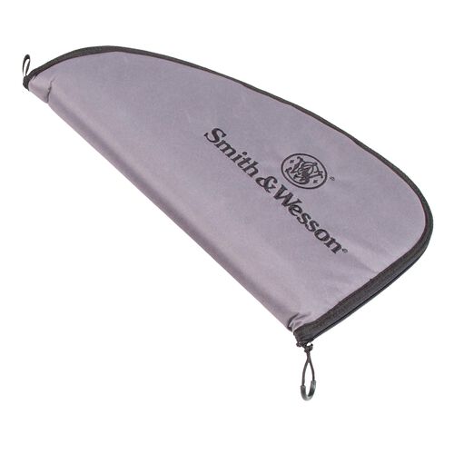 Smith & Wesson M&P Defender Handgun Case with Ballistic Fabric Construction and External Pockets for Shooting, Range, Storage and Transport,Grey