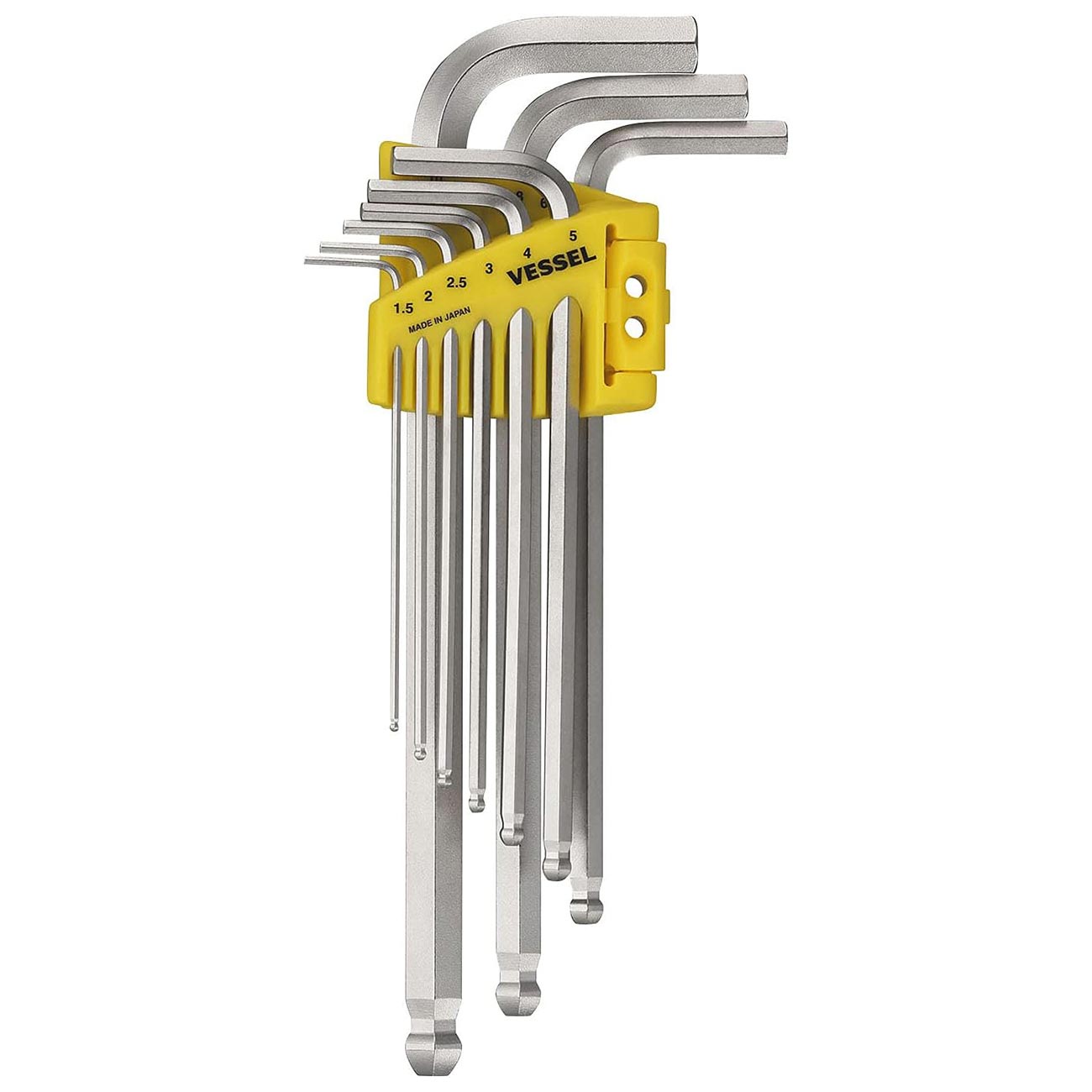 VESSEL Ball Point Hex L-Key Wrench 9PC. Set No.8309BPU 8309BPU