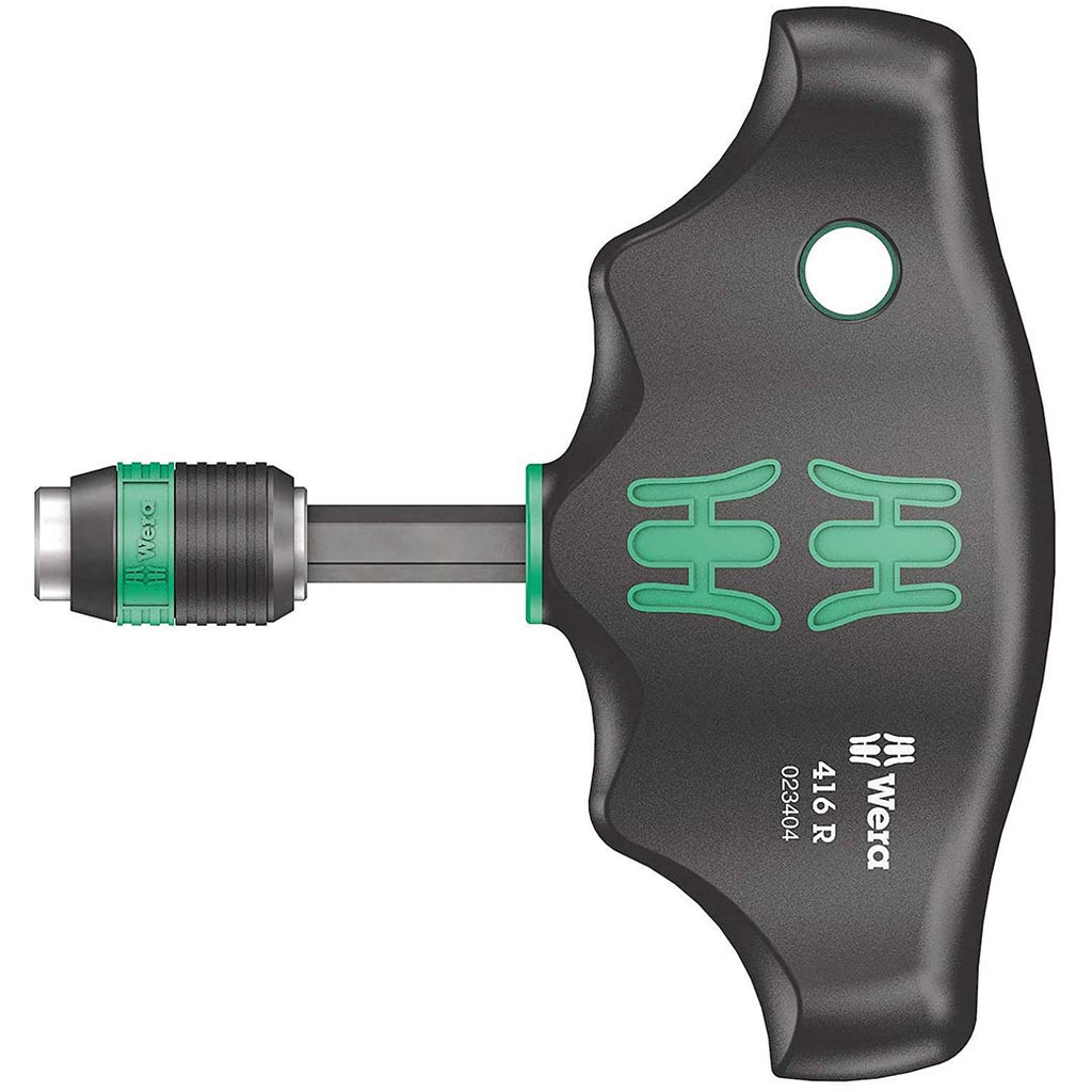 Wera 05023404001 416 R T-Handle Bit Holding Screwdriver – 1/4″ Rapidaptor Quick-Release Holder