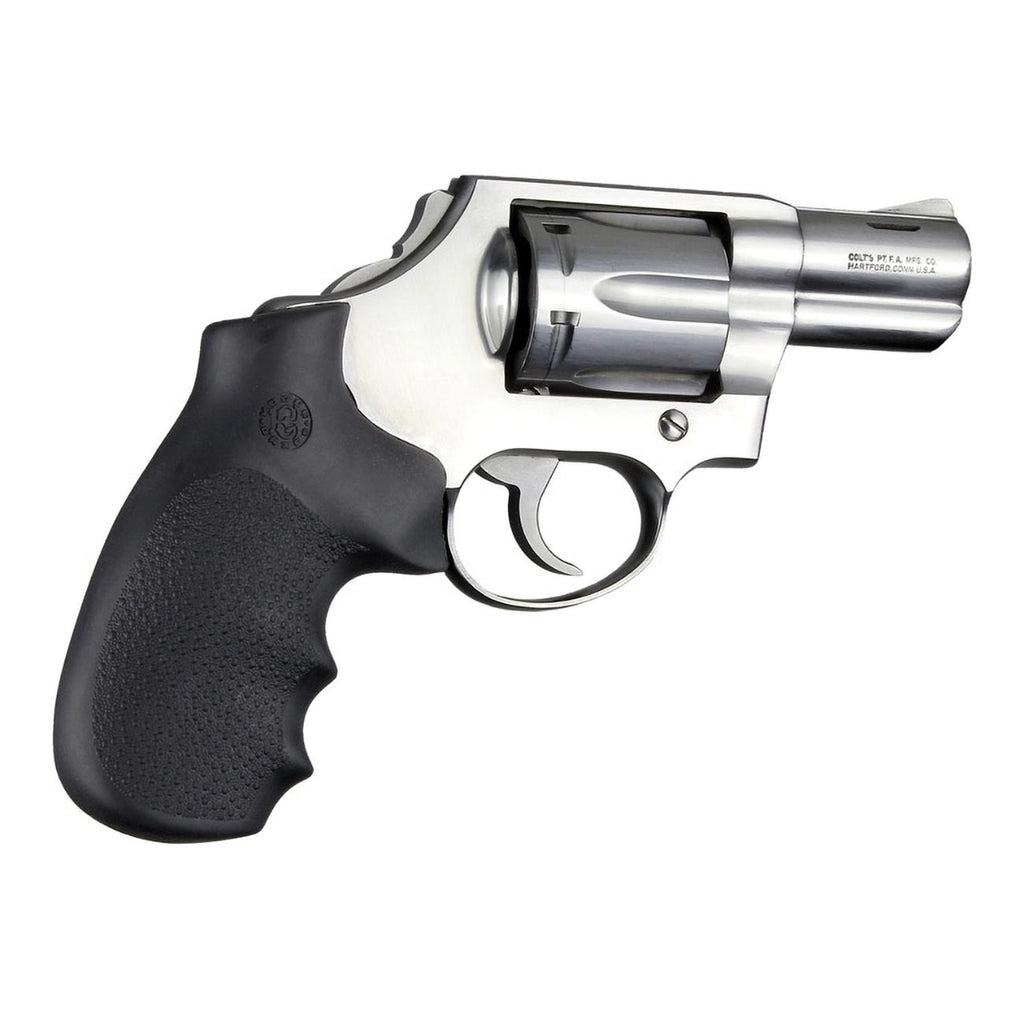 Hogue OverMolded Rubber Monogrip for Colt Detective Special/Diamondback/King Cobra, Black - 48000
