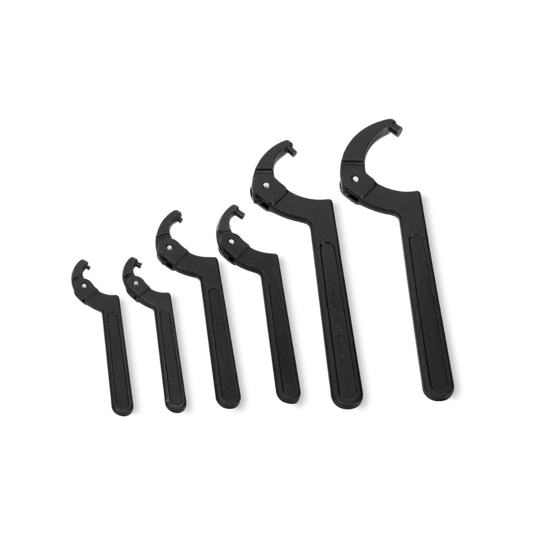 Williams JHWWS-476 6-Piece Adjustable Pin Spanner Wrench Set, Ideal for Adjusting Collars, Lock Nut Rings, and Bearings