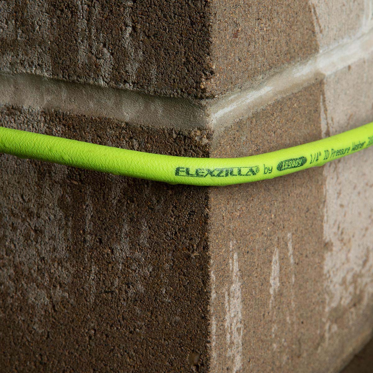 Flexzilla Pressure Washer Hose with M22 Fittings, 1/4 in. x 50 ft., ZillaGreen - HFZPW3450M-E