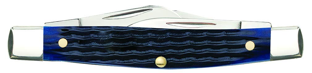 Case WR XX Pocket Knife Navy Blue Medium Stockman Item #2806 - (6344 SS) - Length Closed: 3 1/4 Inches