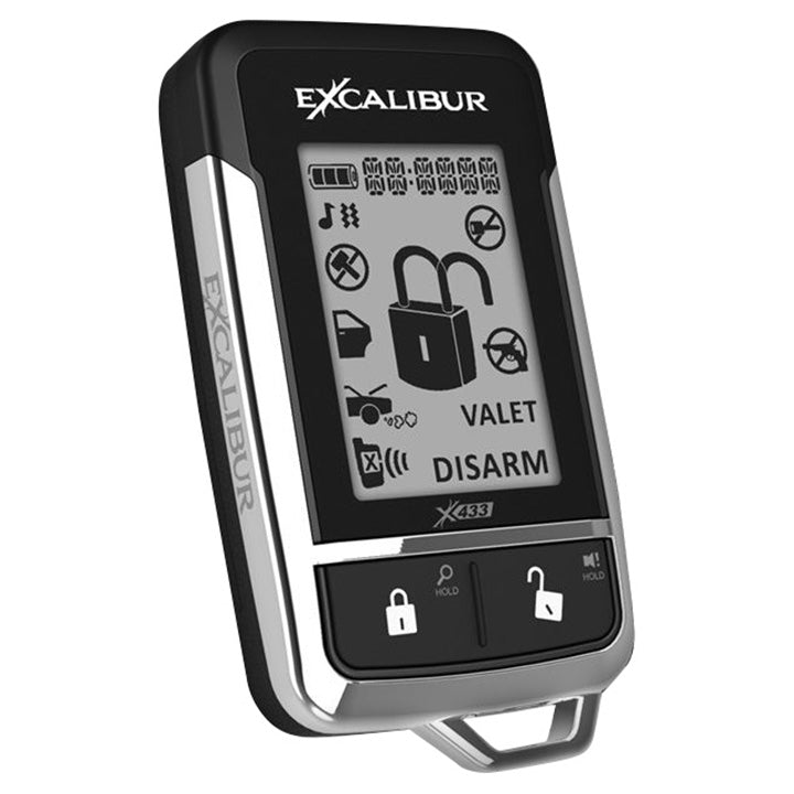 Excalibur 151003E 2-Way LCD Remote Transmitter – Compatible with AL18703DB Car Alarm System