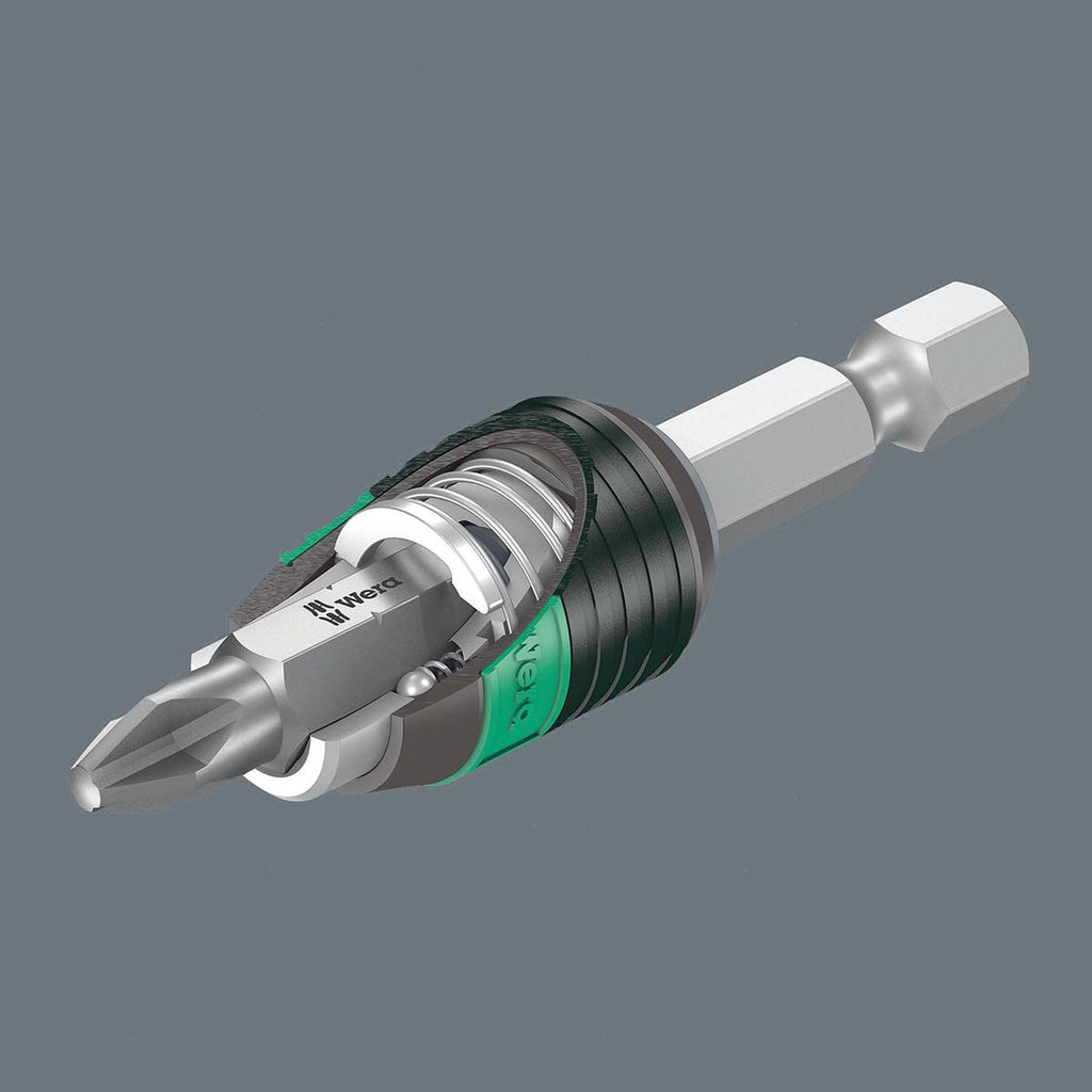 Wera - 5073421001 Hexagon 889/4/1 K SB Standard Rapidaptor, Universal Bit Holder 1/4"