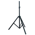 Pyle Universal Speaker Stand Mount Holder Heavy Duty Tripod w/ Adjustable Height from 40” to 71” and 35mm Compatible Insert Easy Mobility Safety Pin and Knob Tension Locking for Stability, Black