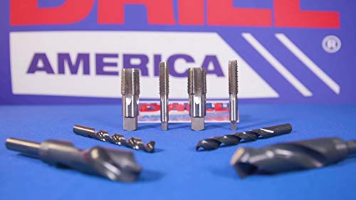 Drill America - POU1/8NPTW/DRILL 1/8" Carbon Steel NPT Pipe Tap and R High Speed Steel Drill Bit Set, POU Series