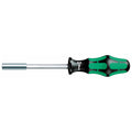 Wera 05051005001 Kraftform 810/1 Hexagon Bitholding Screwdriver, Retaining Ring, 1/4" Head, 120mm Blade Length, Silver