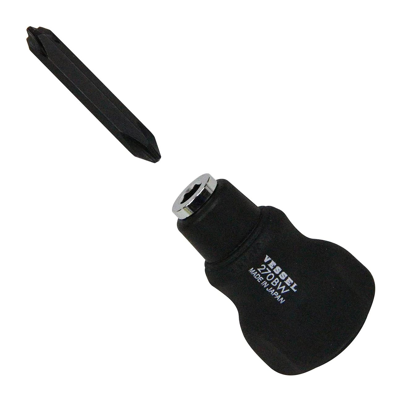 VESSEL Combi Plus Stubby Screwdriver [No.270BW-123] (Japan Import)
