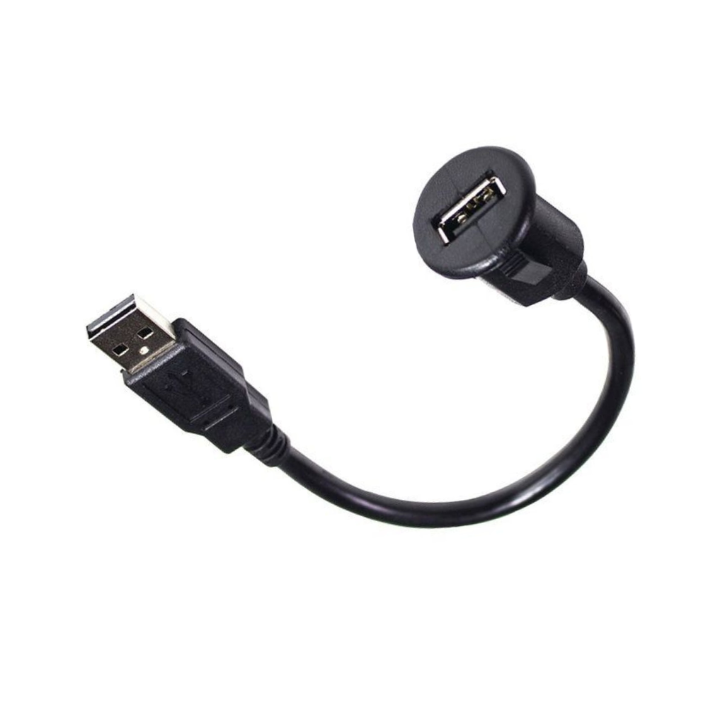 PAC Short USB Dash Mount Adaptor Cable Type A Male to Type A Female
