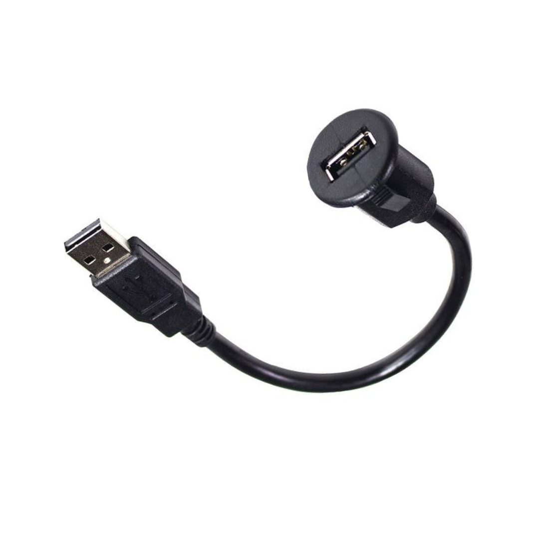 PAC Short USB Dash Mount Adaptor Cable Type A Male to Type A Female