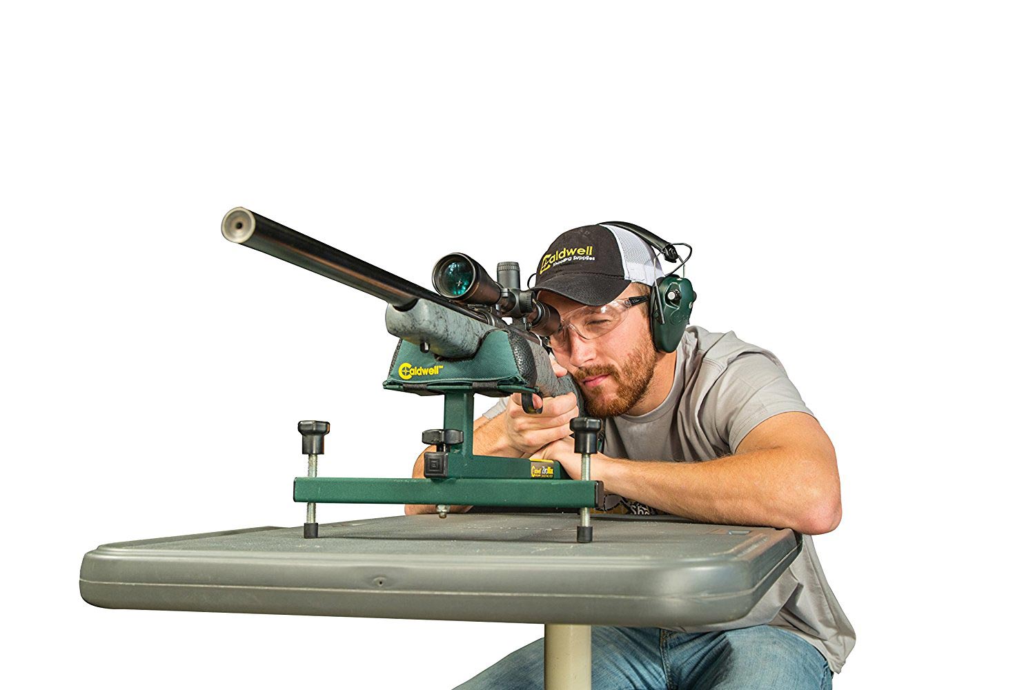 Caldwell Zeromax Adjustable Ambidextrous Rifle Shotgun Gun Shooting Rest for Outdoors, Range and Precision Shooting