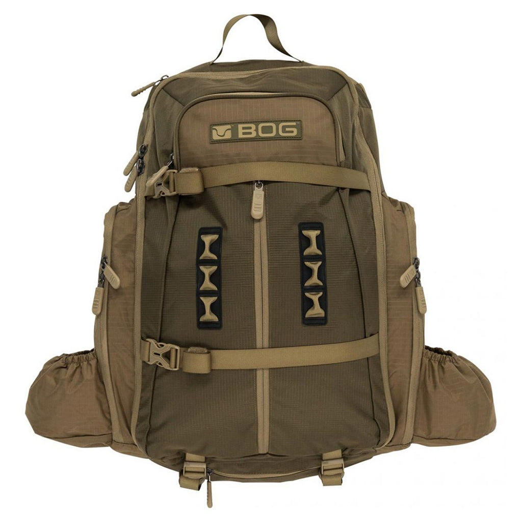 BOG Day Pack Bag with Detachable Carry Boot and Rain Cover, Lightweight Ripstop, Heavy-Duty, Large Capacity, for Hunting, Outdoors, EDC