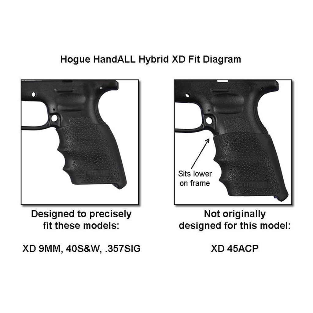 HOGUE 17303 HandAll Grip Sleeve, Hybrid, XD9, Flat Dark Earth