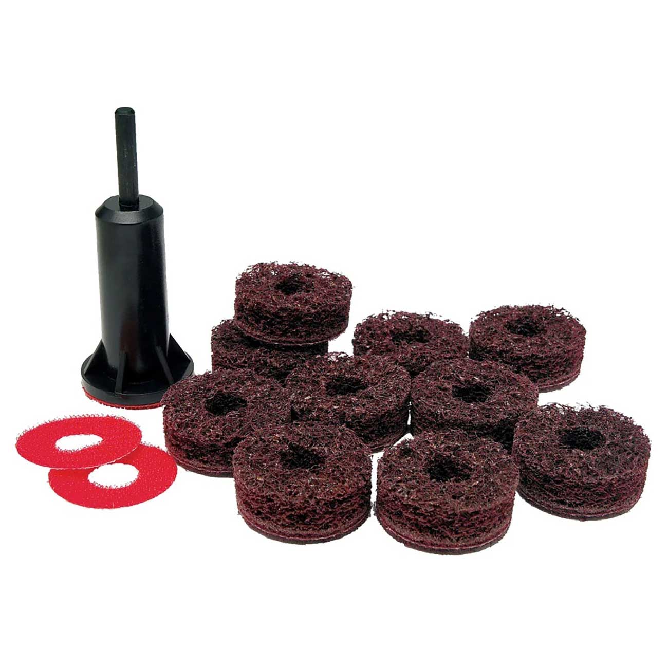 Powerbuilt Brake Rotor Resurfacing Kit, Cleaning, Polishing, Remove Rust and Grime, Drill Attachment 13 Pieces 940382