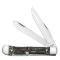 Case WR XX Pocket Knife Serenity Prayer Trapper Natural Bone Color Wash Item #38822 - (6254 SS) - Length Closed: 4 1/8 Inches