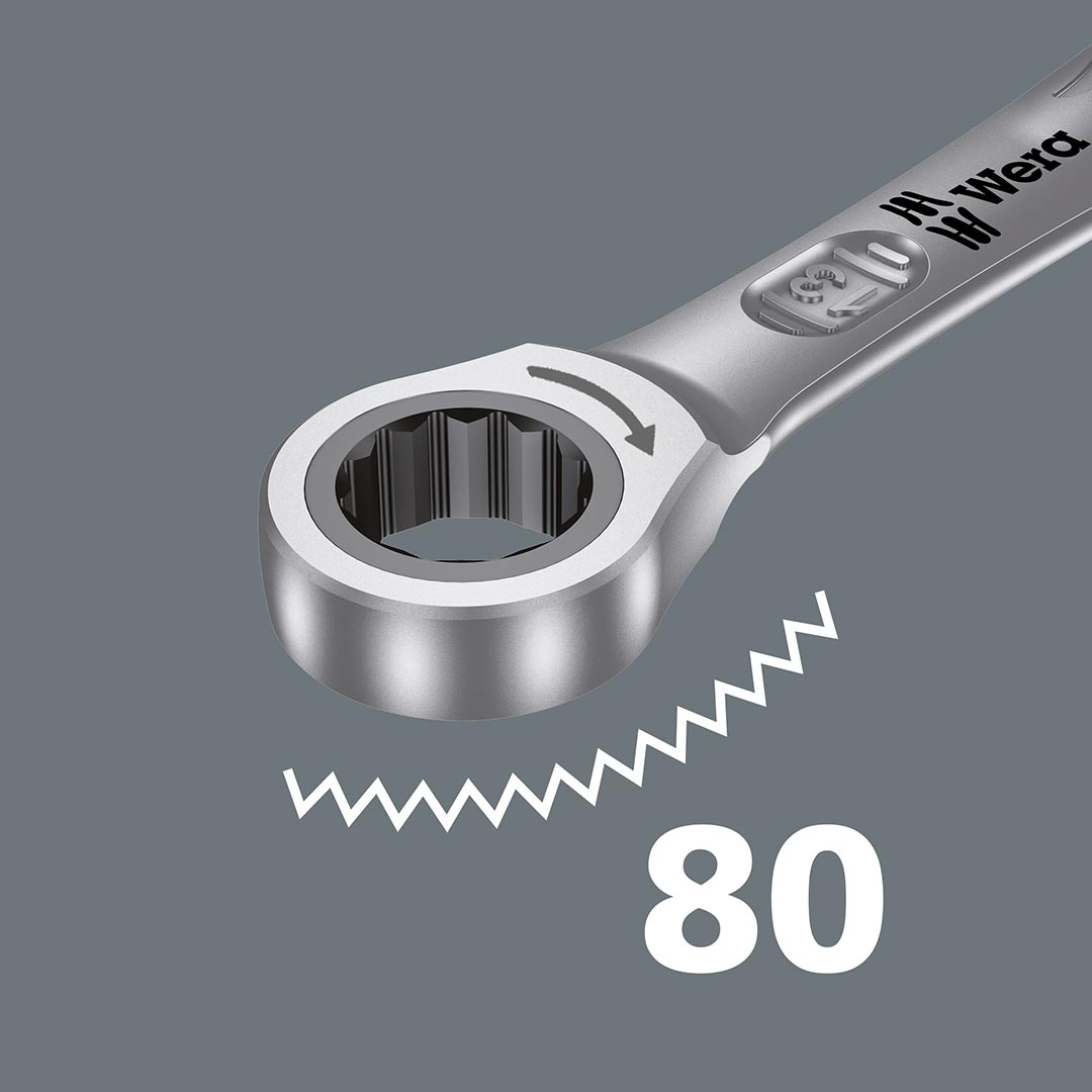 Wera 05073284001 SAE Ratcheting Combination Wrench – 9/16″