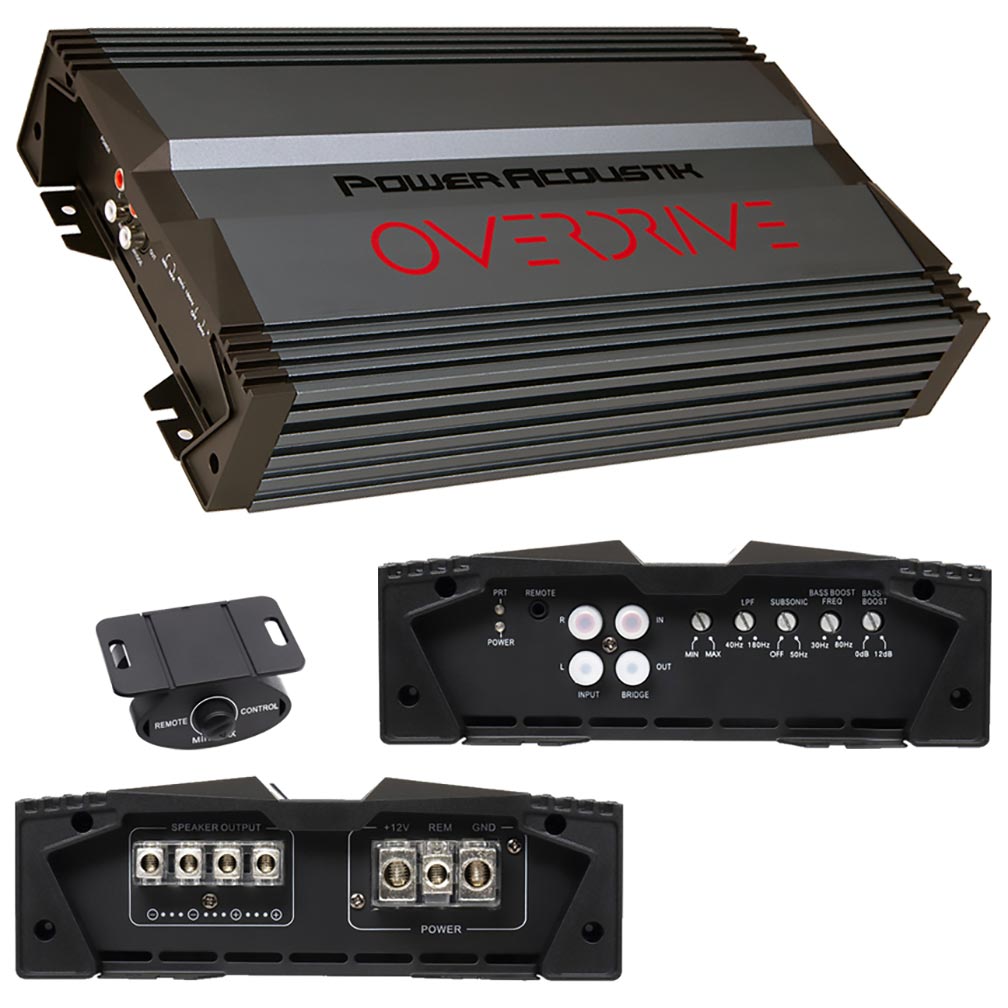 Power Acoustik OD13500D Monoblock Car Amplifier – 1300W RMS / 3500W Max