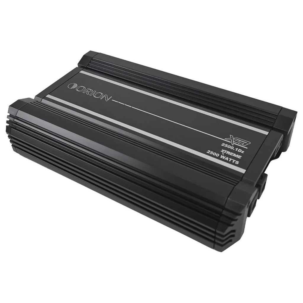 Orion XTR Series XTR2500.1DZ High Power Monoblock Class-D Car Amplifier - 2500W RMS, 1-Ohm Stable, Low-Pass Crossover, Bass Boost Control, MOSFET Power Supply, Bass Knob Included, Made in Korea