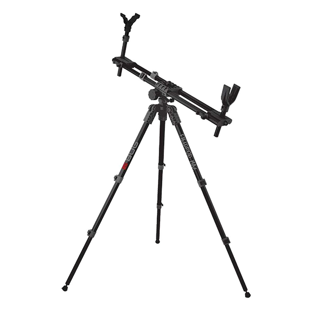 BOG FieldPod Max Hunting Rest with Maximum Shooting Stability, Bubble Level, Tension Knobs, Non-Marring Hands-Free Gun Rest, Adjustable Legs, and Screw Out Spikes for Hunting, Shooting, and Outdoors