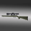 Hogue Rubber OverMolded Stock for Ruger 10/22 with .920" Diameter Barrel Channel, OD Green - 22210