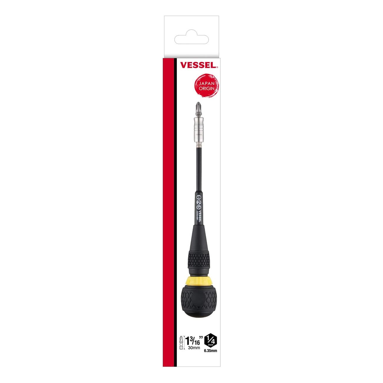 VESSEL - BALL GRIP Ratchet Interchangeable Screwdriver 2200MBH120