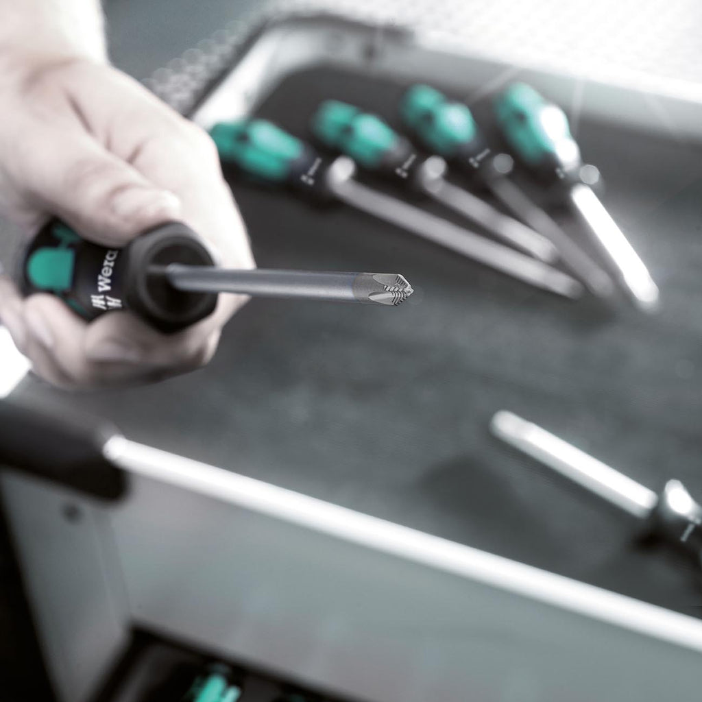 Wera 05008752001 Kraftform Plus 350 SK PH Phillips Screwdriver, Lasertip, PH 2 Head, 4" Blade Length