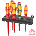 Wera - 5347777001 Kraftform Plus 160i/168i/6 Insulated Professional Screwdriver Set, 6-Piece