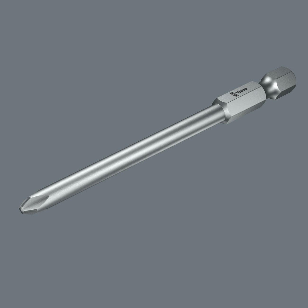 Wera - 5073521001 Series 4 851/4 Z SB Sheet Metal Bit, Phillips PH 2 x 89mm Blade (Pack of 5)