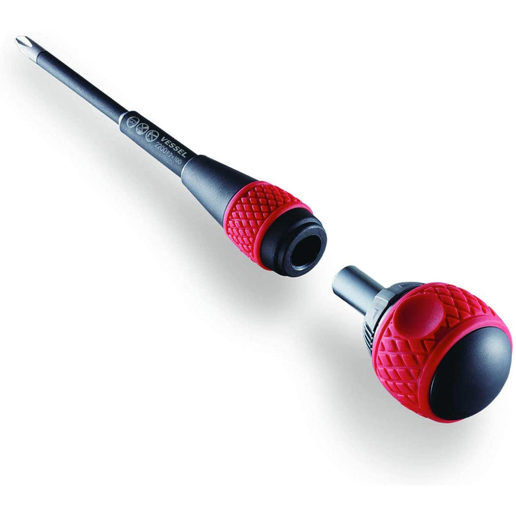 Vessel 22005EVA Ratcheting Ball Grip Screwdriver Set – 5-Piece Ratchet Handle Screwdriver Kit
