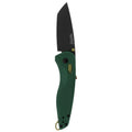 SOG Aegis at Tanto Outdoor Pocket Folding Opening Knife, Ambidextrous at-XR Lock with Ergonomic Handle, D2 Steel Blade, Built-in Blade Locking Safety and Spine-Mounted Safety System, Forest & Moss