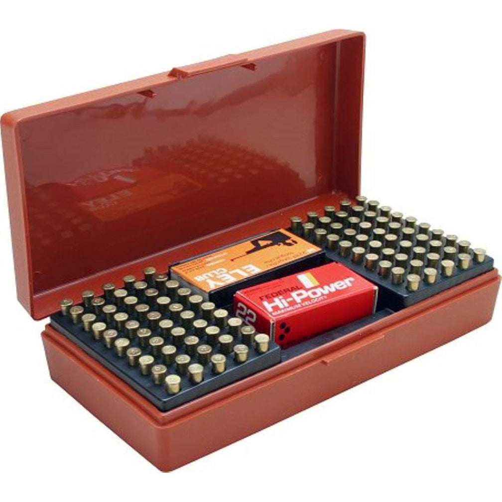 MTM SB-200-32 200 Round Small Bore Ammo Box .22 Long Rifle, USA Made, Blue