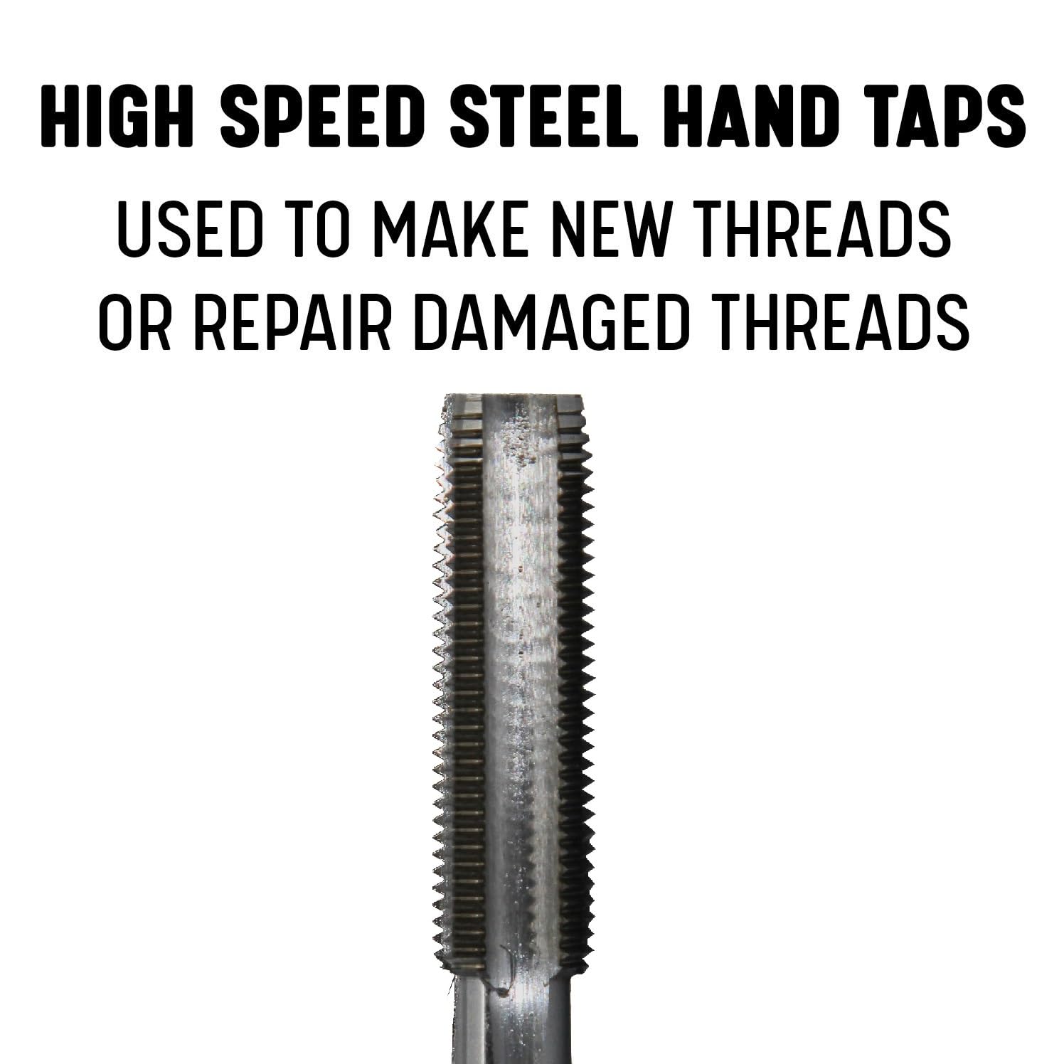 DRILL AMERICA  POU3824 3/8"-24 UNF HSS Plug Tap and Q HSS Drill Bit Kit in Storage Pouch