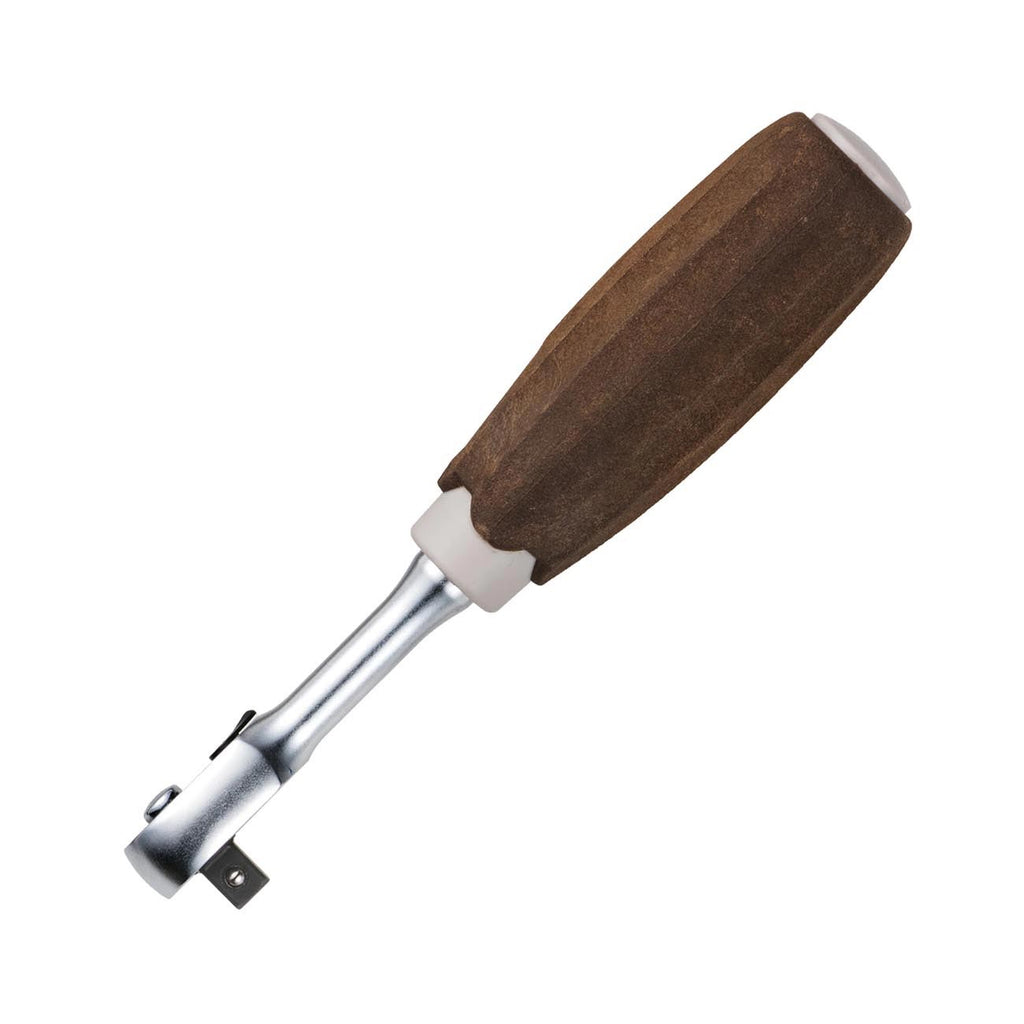 VESSEL 1/4"sq (6.35mm) Non-Slip handle Wood-Compo Ratchet Handle HRH2W (1/4"sq Ratchet Handle)