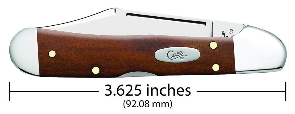 Case WR XX Pocket Knife Chestnut Smooth Bone Mini Copperlock Item #28704 - (61749L SS) - Length Closed: 3 5/8 Inches