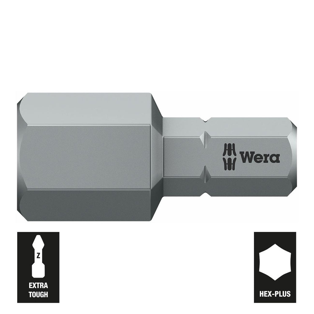 Wera Series 1 840/1 Z Sheet Metal Bit, Hexagon 10mm Head x 1/4" Drive