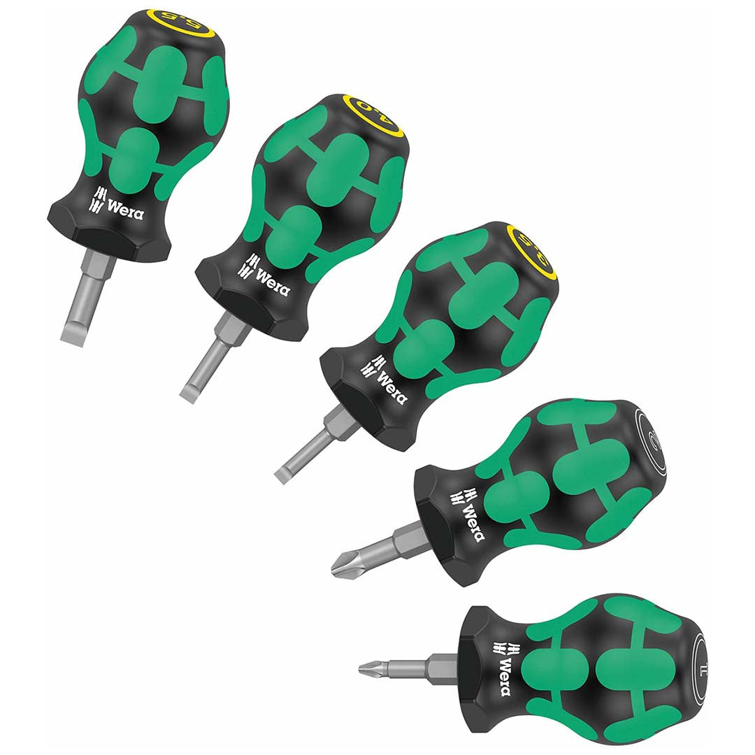 Stubby Set 5pc Pozidriv/Slotted - 05008871001
