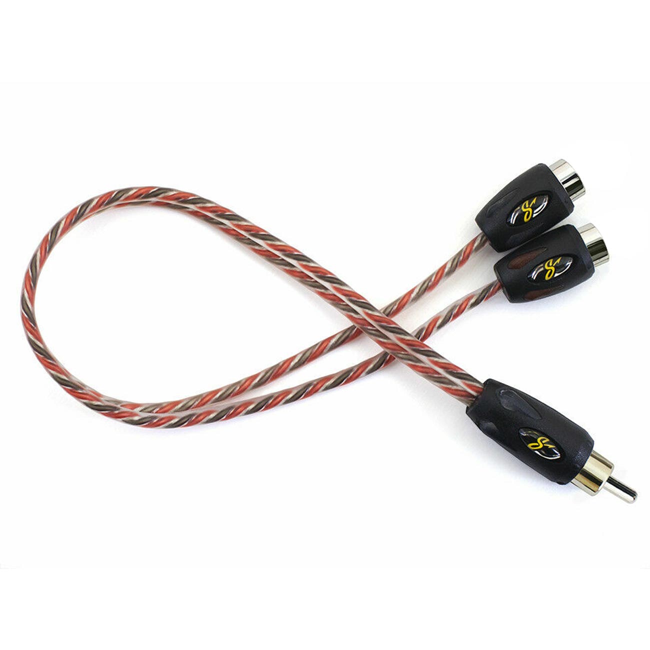 Stinger SI42YF 2-Channel 4000 Series RCA Y-Adapter Cable (2 Female to 1 Male)