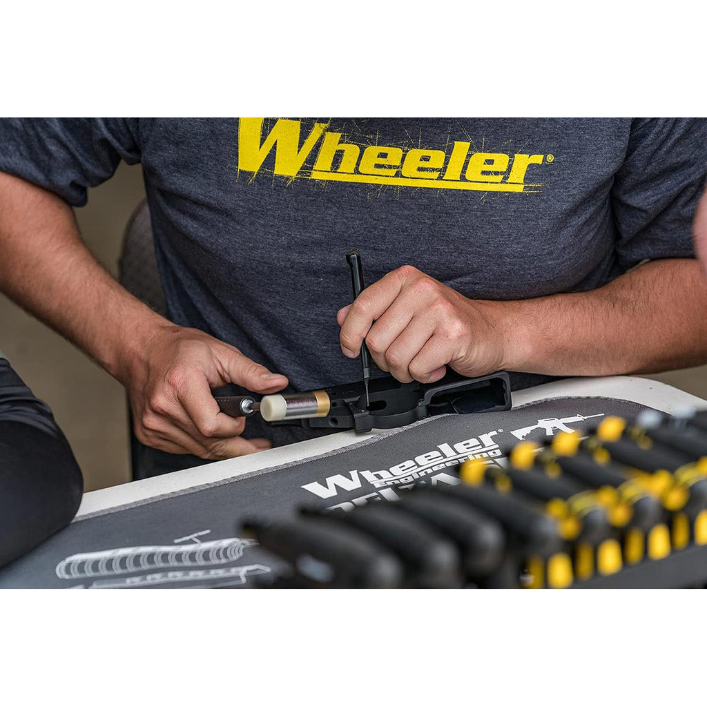 Wheeler Hammer and Punch Set with Punches, Brass/Polymer Hammer, Storage Case for Gunsmithing, Firearm Maintenance - 951900