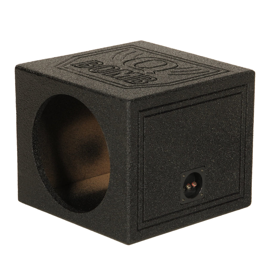 Qpower QBOMB15SSINGLE Single 15 Sealed Woofer Enclosure Withh Bed Liner Spray