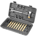 Wheeler Hammer and Punch Set with Punches, Brass/Polymer Hammer, Storage Case for Gunsmithing, Firearm Maintenance - 951900