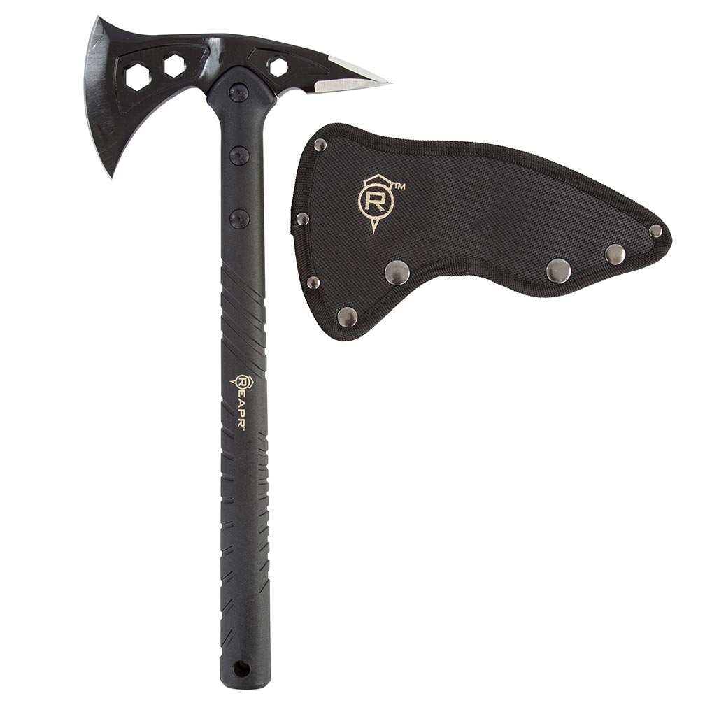 REAPR Tac Hawk Tactical Tomahawk – Multi-Purpose Survival Axe with Spike & Sheath | 11000R