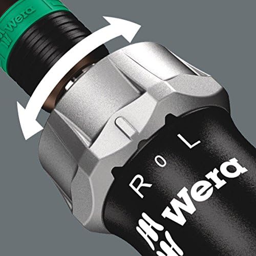 WERA - 5051040001 Kraftform Kompakt 60 Ra Ratchet Screwdriver & Long PZ, Ph, TX, Hex Bits, 051040