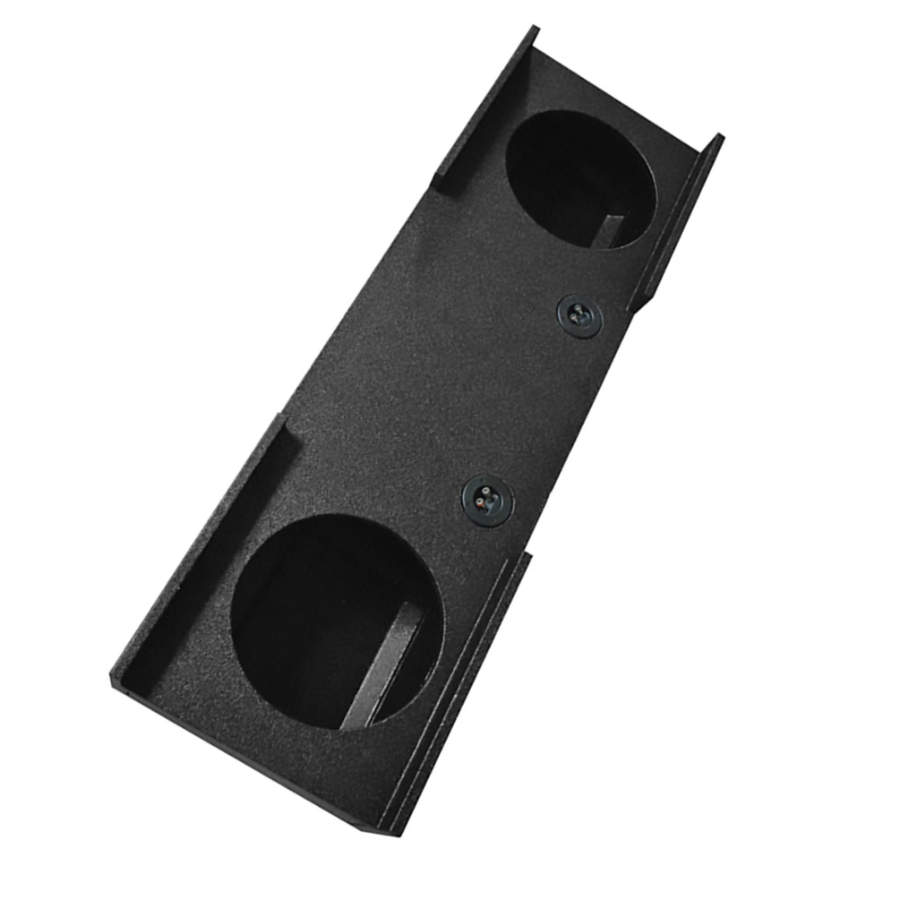 QPower QBomb Easy Set Dual Ported 12 inch Subwoofers Box Enclosure Car Audio with Bedliner Spray for GMC Chevy Crew Cab 2007-2013