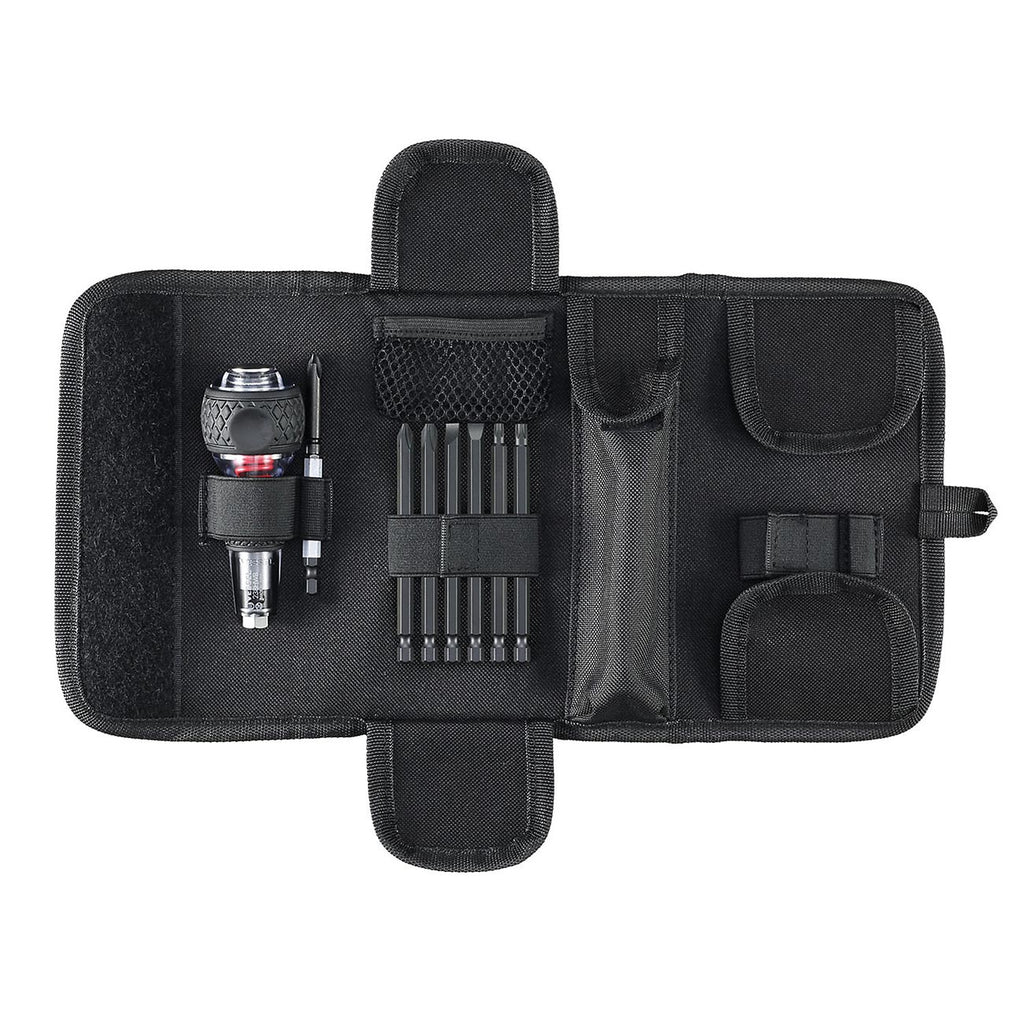 (USA Official) Impact & Out Screwdriver with 7pcs bits and Pouch