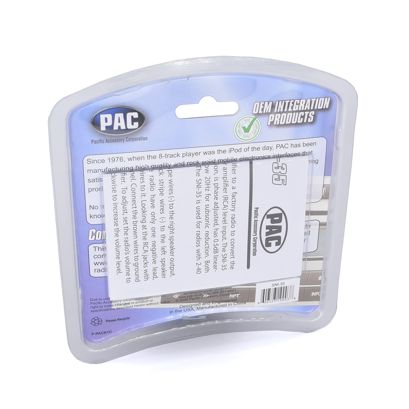 PAC SNI-35 Variable LOC Line Out Converter 1.2x6.25x5.9