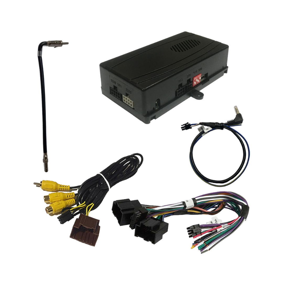 Crux SOOGM16V OnStar Radio Replacement Interface with SWC & Video Switcher – Retains OnStar, Steering Wheel Controls & Camera for GM LAN 29-Bit 2006-2017