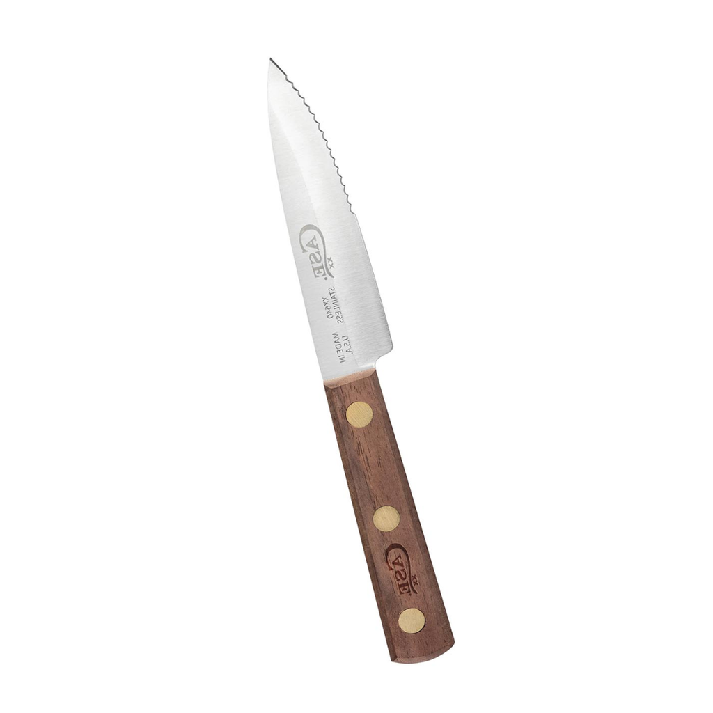 Case Knives 11079 Steak Knife with Solid Walnut Handle – 5" Tru-Sharp Surgical Stainless Steel Blade Kitchen Cutlery